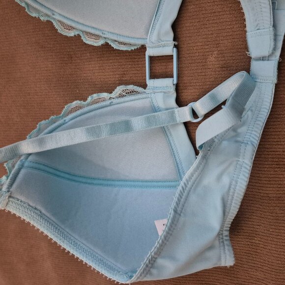 Calvin Klein Light Teal Small Minimalist Bra thin straps, no wires, light paddin - Picture 5 of 8